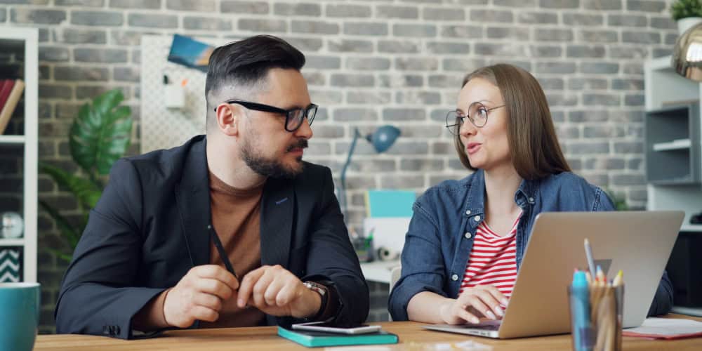 Two people career conversation to accompany blog article: Build succession plans based on solid career conversations